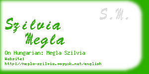 szilvia megla business card